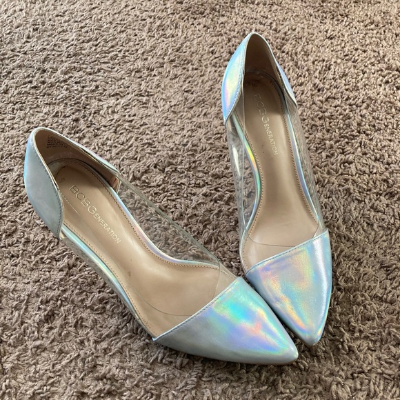 Silver reflective heels - Picture 3 of 6